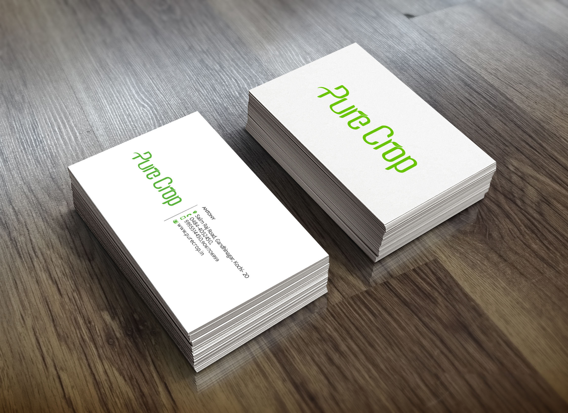 Realistic Business Card Mock-Up